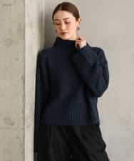 FMFAG50250 MICHEL KLEIN(ミッシェルクラン) ラメボトルネックニット ラベンダー