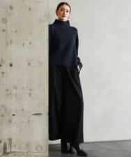 FMFAG50250 MICHEL KLEIN(ミッシェルクラン) ラメボトルネックニット ラベンダー