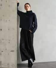 FMFAG50250 MICHEL KLEIN(ミッシェルクラン) ラメボトルネックニット ラベンダー