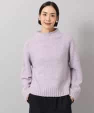 FMFAG50250 MICHEL KLEIN(ミッシェルクラン) ラメボトルネックニット ラベンダー