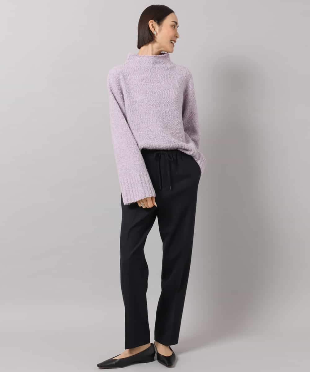 FMFAG50250 MICHEL KLEIN(ミッシェルクラン) ラメボトルネックニット ラベンダー
