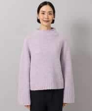 FMFAG50250 MICHEL KLEIN(ミッシェルクラン) ラメボトルネックニット ラベンダー