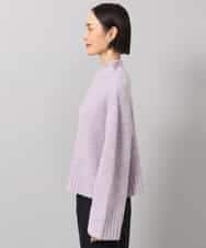 FMFAG50250 MICHEL KLEIN(ミッシェルクラン) ラメボトルネックニット ラベンダー