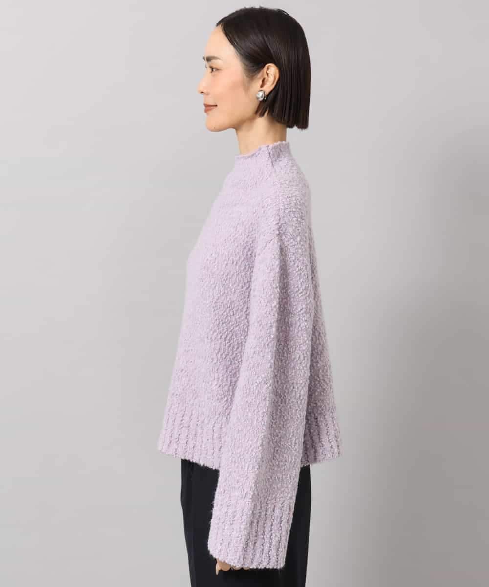 FMFAG50250 MICHEL KLEIN(ミッシェルクラン) ラメボトルネックニット ラベンダー