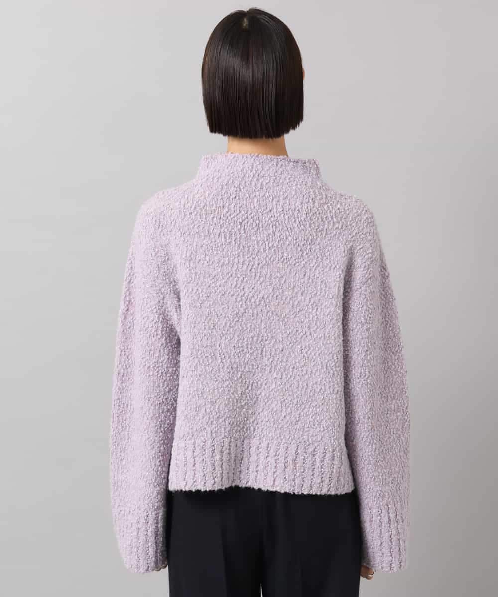 FMFAG50250 MICHEL KLEIN(ミッシェルクラン) ラメボトルネックニット ラベンダー