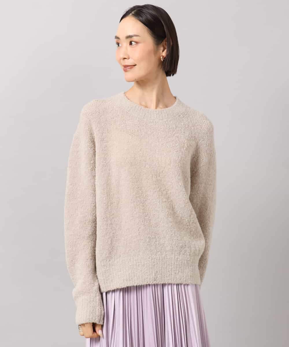 FMFAG51240 MICHEL KLEIN(ミッシェルクラン) アルパカブークレニット ベージュ