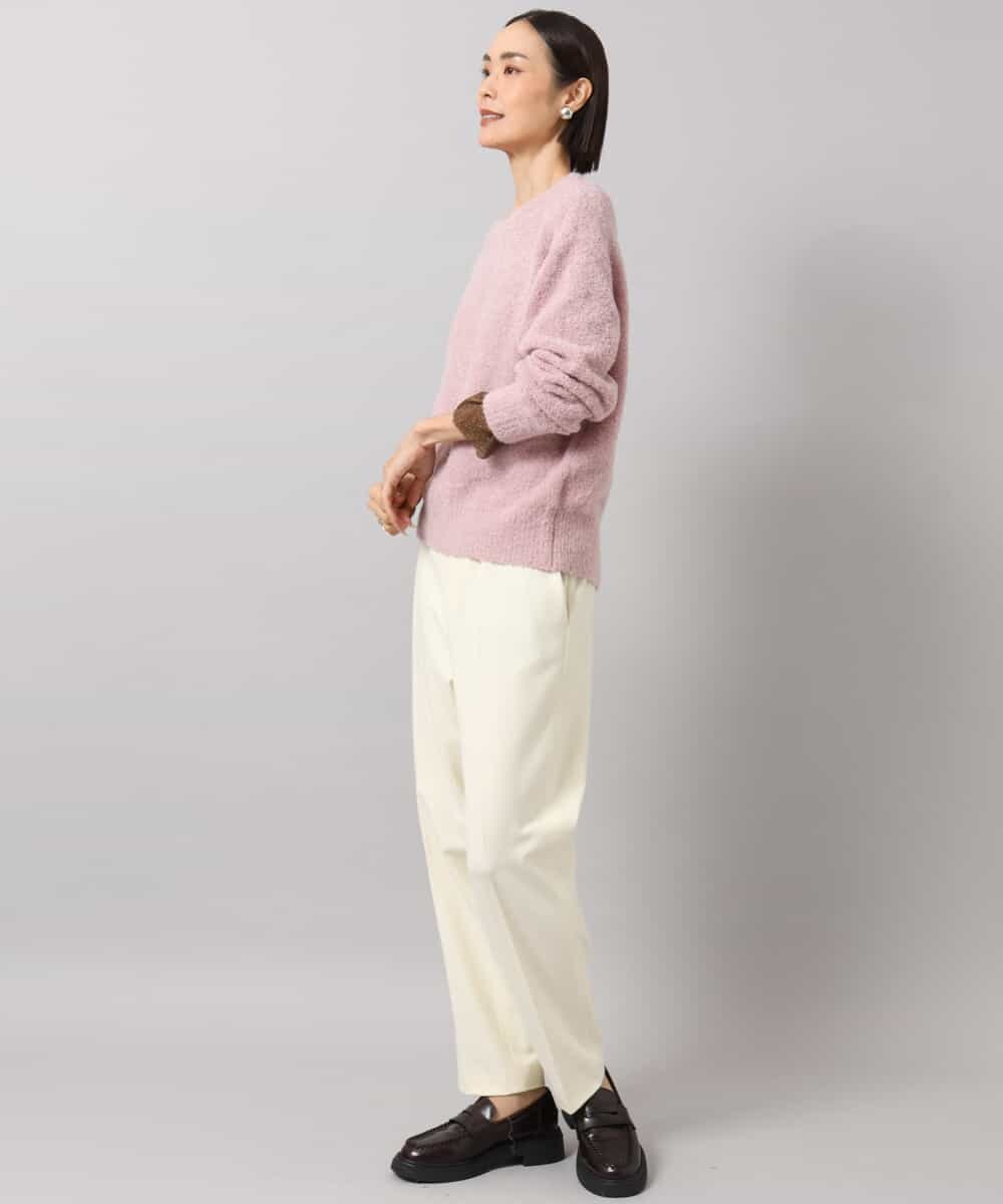 FMFAG51240 MICHEL KLEIN(ミッシェルクラン) アルパカブークレニット ベージュ