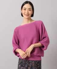 FMFAH17190 MICHEL KLEIN(ミッシェルクラン) [定番人気]ホールガーメント(R)ドルマンスリーブニット ピンク