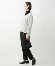 FMFAV34190 MICHEL KLEIN(ミッシェルクラン) タスマニアラムウールVネックニット グレージュ(91)