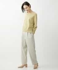 FMFAV34190 MICHEL KLEIN(ミッシェルクラン) タスマニアラムウールVネックニット グレージュ(91)