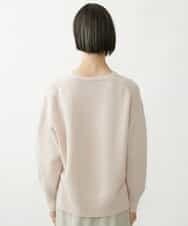 FMFAV34190 MICHEL KLEIN(ミッシェルクラン) タスマニアラムウールVネックニット グレージュ(91)