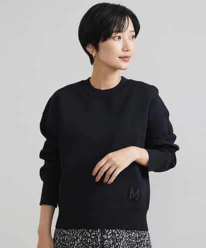 FMFAV37190 MICHEL KLEIN スポンディッシュポリワッペン付きニット（セットアップ対応）