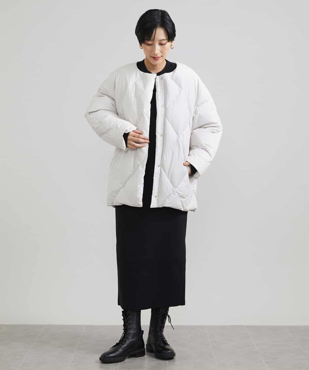 FMFAV37190 MICHEL KLEIN(ミッシェルクラン) スポンディッシュポリワッペン付きニット（セットアップ対応） ブラック(94)