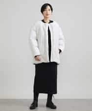 FMFAV37190 MICHEL KLEIN(ミッシェルクラン) スポンディッシュポリワッペン付きニット（セットアップ対応） ブラック(94)