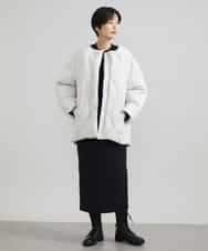 FMFAV37190 MICHEL KLEIN(ミッシェルクラン) スポンディッシュポリワッペン付きニット（セットアップ対応） ブラック(94)