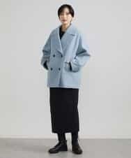 FMFAV37190 MICHEL KLEIN(ミッシェルクラン) スポンディッシュポリワッペン付きニット（セットアップ対応） ブラック(94)