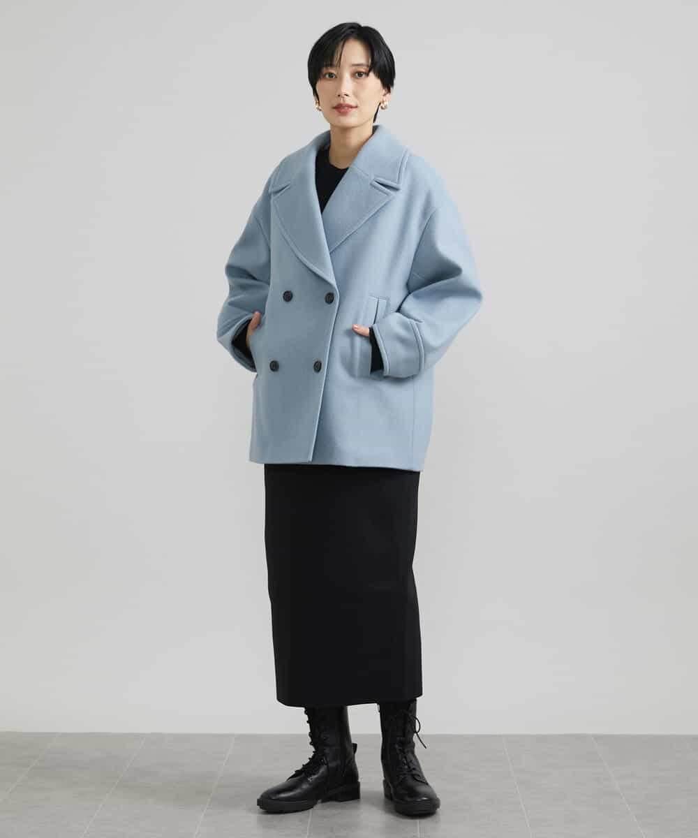 FMFAV37190 MICHEL KLEIN(ミッシェルクラン) スポンディッシュポリワッペン付きニット（セットアップ対応） ブラック(94)