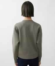 FMFAV37190 MICHEL KLEIN(ミッシェルクラン) スポンディッシュポリワッペン付きニット（セットアップ対応） ブラック(94)