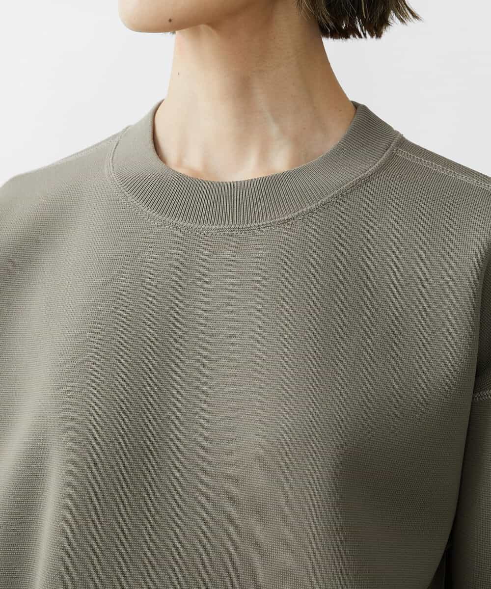FMFAV37190 MICHEL KLEIN(ミッシェルクラン) スポンディッシュポリワッペン付きニット（セットアップ対応） ブラック(94)