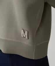 FMFAV37190 MICHEL KLEIN(ミッシェルクラン) スポンディッシュポリワッペン付きニット（セットアップ対応） ブラック(94)