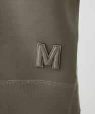 FMFAV37190 MICHEL KLEIN(ミッシェルクラン) スポンディッシュポリワッペン付きニット（セットアップ対応） ブラック(94)