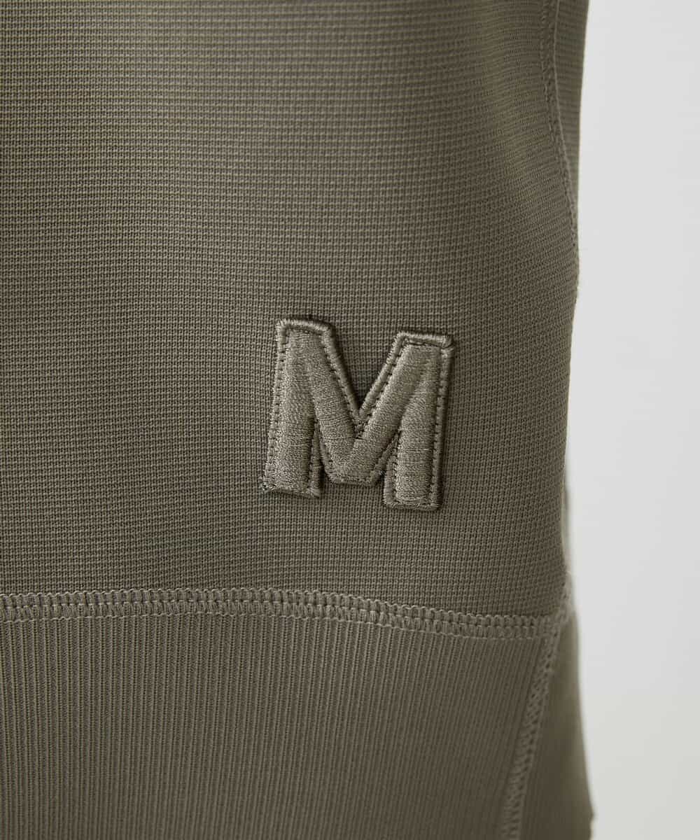 FMFAV37190 MICHEL KLEIN(ミッシェルクラン) スポンディッシュポリワッペン付きニット（セットアップ対応） ブラック(94)