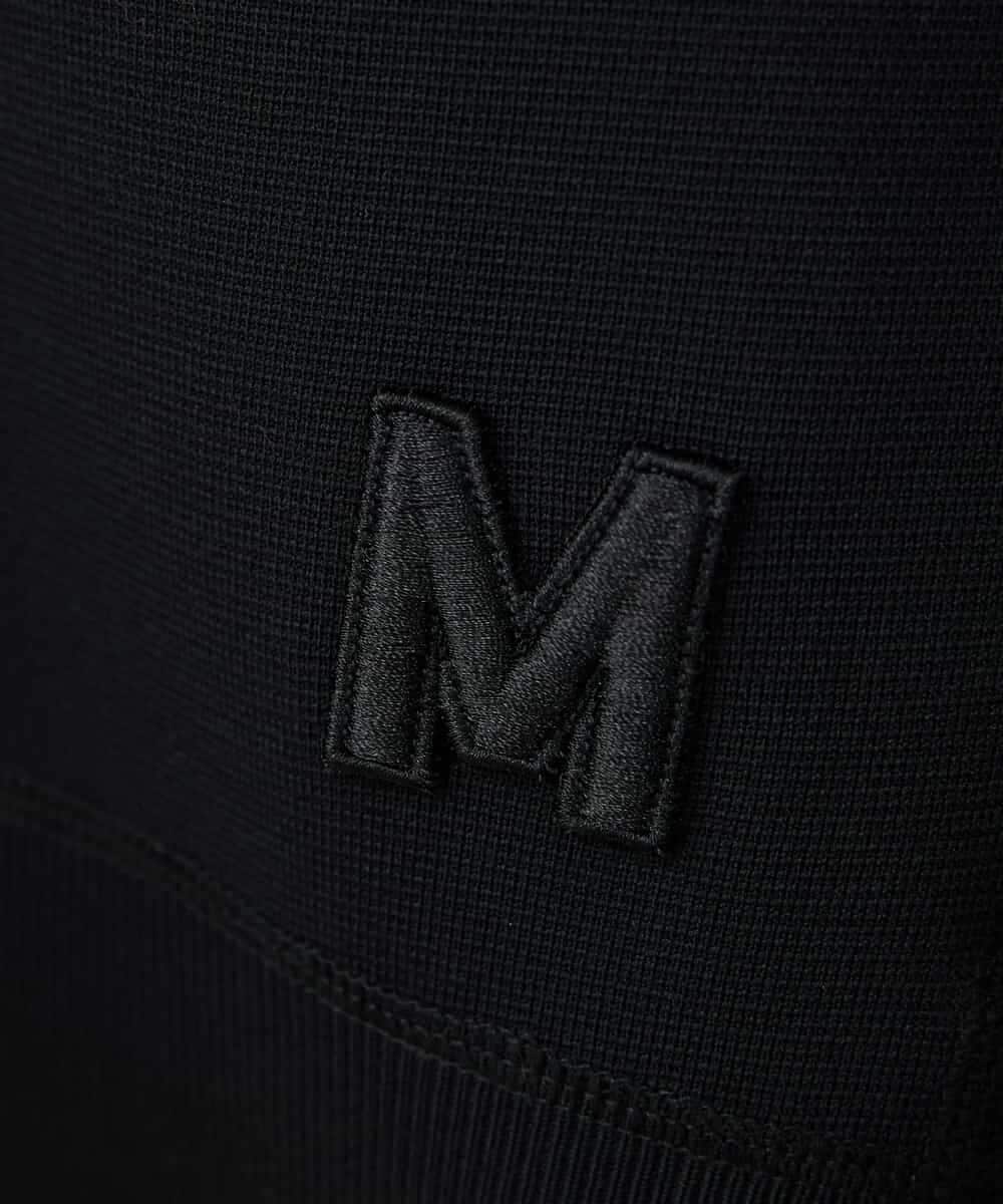 FMFAV37190 MICHEL KLEIN(ミッシェルクラン) スポンディッシュポリワッペン付きニット（セットアップ対応） ブラック(94)