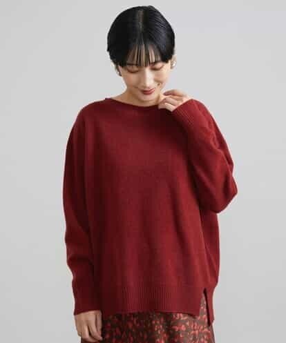 FMFAV38190 MICHEL KLEIN ［定番素材］ホールガーメント(R)サイドスリットデザインニット