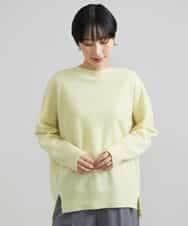 FMFAV38190 MICHEL KLEIN(ミッシェルクラン) ［定番素材］ホールガーメント(R)サイドスリットデザインニット レッド(05)