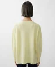 FMFAV38190 MICHEL KLEIN(ミッシェルクラン) ［定番素材］ホールガーメント(R)サイドスリットデザインニット レッド(05)