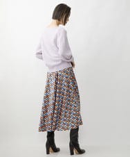 FMFAV40190 MICHEL KLEIN(ミッシェルクラン) ホールガーメント(R)ドルマンスリーブニット ブルー(55)