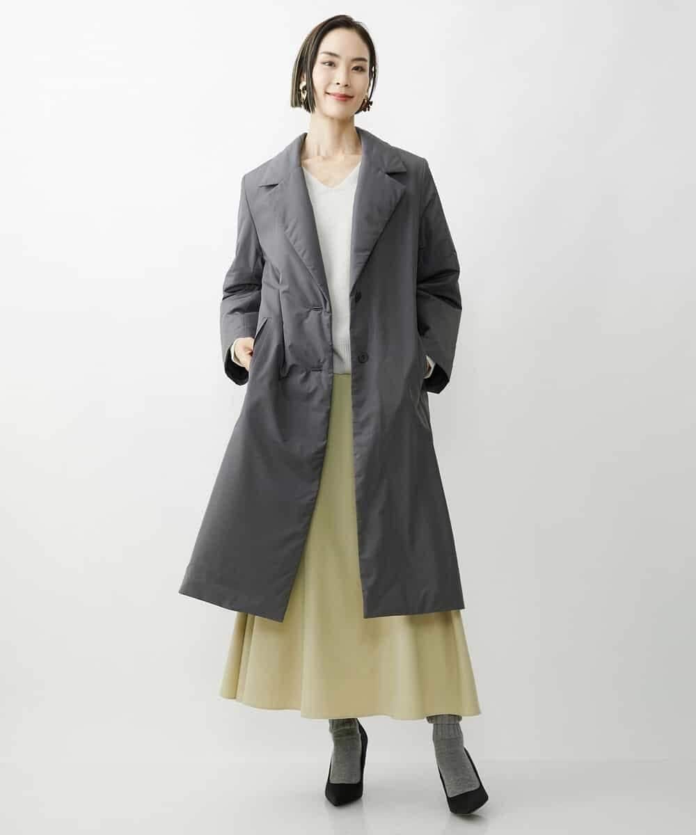 FMFAV40190 MICHEL KLEIN(ミッシェルクラン) ホールガーメント(R)ドルマンスリーブニット ブルー(55)