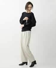 FMFAV40190 MICHEL KLEIN(ミッシェルクラン) ホールガーメント(R)ドルマンスリーブニット ブルー(55)