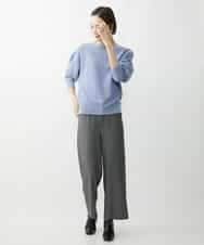 FMFAV40190 MICHEL KLEIN(ミッシェルクラン) ホールガーメント(R)ドルマンスリーブニット ブルー(55)