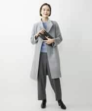 FMFAV40190 MICHEL KLEIN(ミッシェルクラン) ホールガーメント(R)ドルマンスリーブニット ブルー(55)