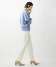 FMFAV40190 MICHEL KLEIN(ミッシェルクラン) ホールガーメント(R)ドルマンスリーブニット ブルー(55)