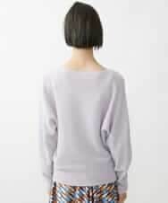FMFAV40190 MICHEL KLEIN(ミッシェルクラン) ホールガーメント(R)ドルマンスリーブニット ブルー(55)
