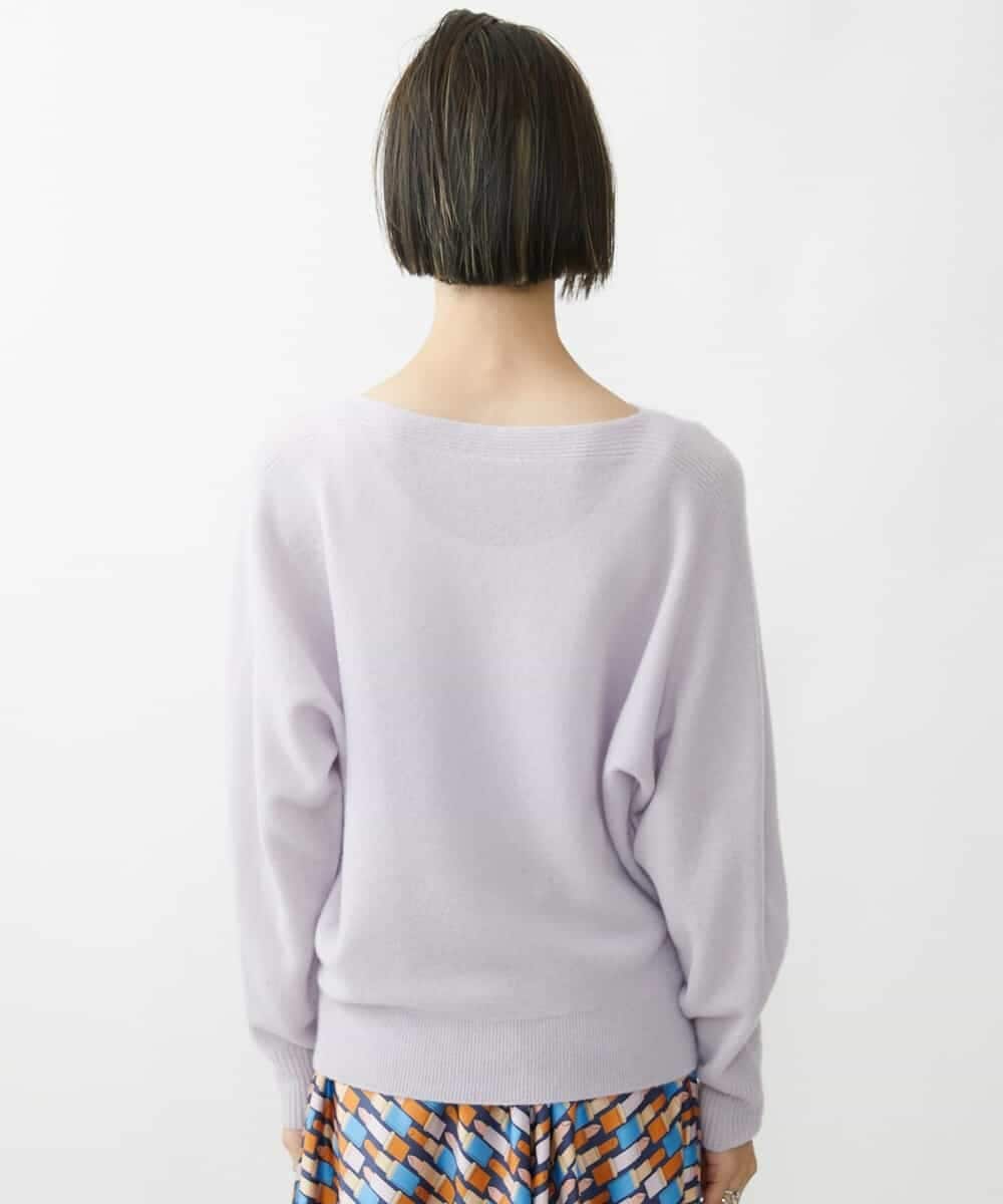 FMFAV40190 MICHEL KLEIN(ミッシェルクラン) ホールガーメント(R)ドルマンスリーブニット ブルー(55)