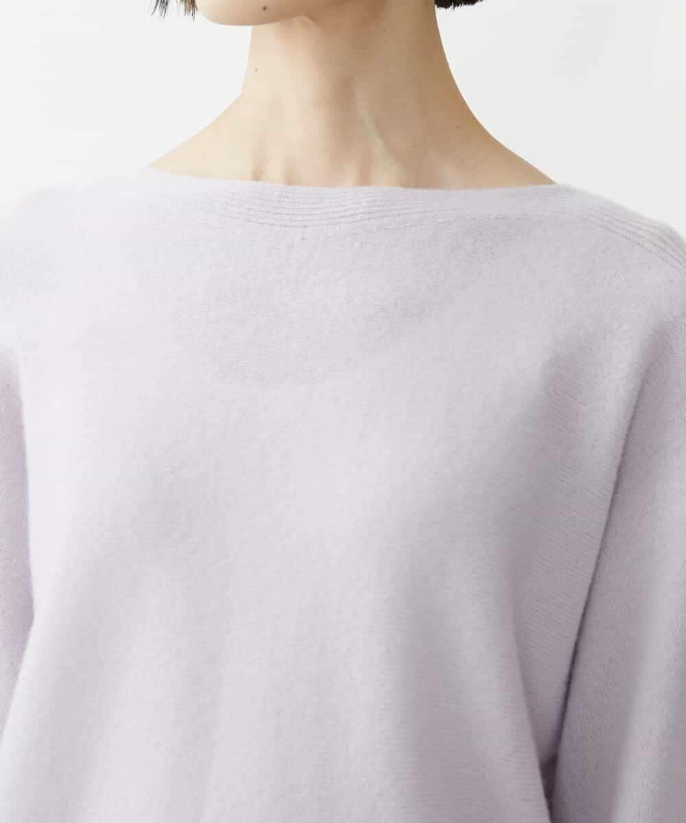 FMFAV40190 MICHEL KLEIN(ミッシェルクラン) ホールガーメント(R)ドルマンスリーブニット ブルー(55)