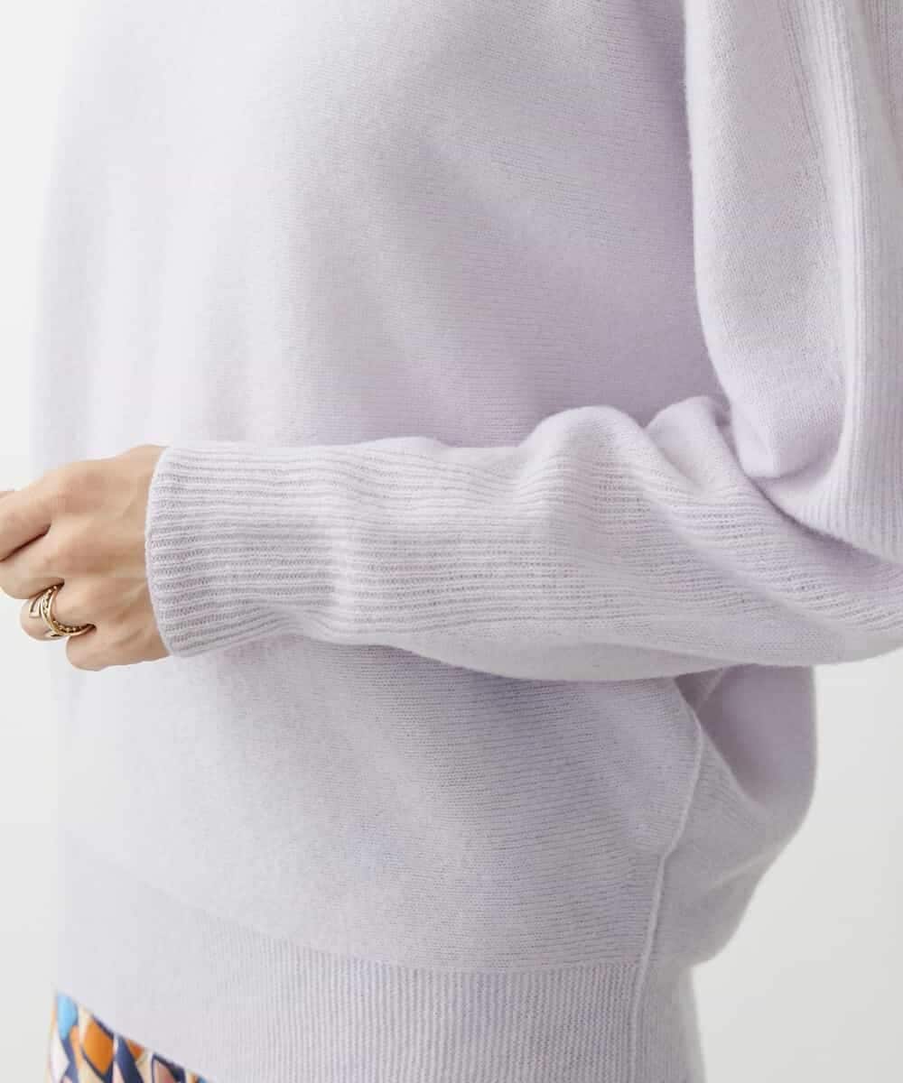 FMFAV40190 MICHEL KLEIN(ミッシェルクラン) ホールガーメント(R)ドルマンスリーブニット ブルー(55)