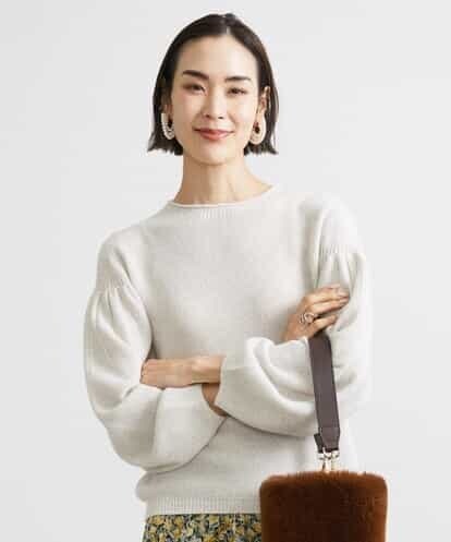 FMFAV45180 MICHEL KLEIN ホールガーメント(R)パフスリーブニット