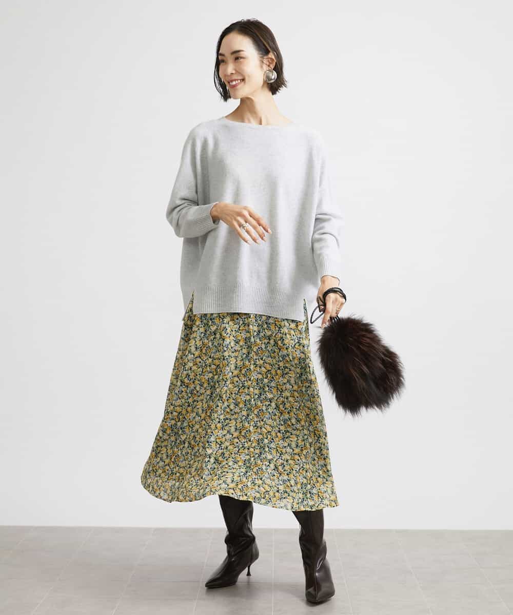 定番人気]ホールガーメント(R)BOXシルエットウールニット(ニット