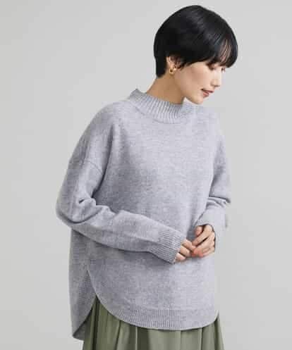 FMFAV74180 MICHEL KLEIN ウールボトルネックサイドスリットニット（WEB限定）