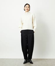 FMFBD31230 MICHEL KLEIN(ミッシェルクラン) ビーズハイネックニット ライトグレー