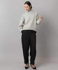 FMFBD31230 MICHEL KLEIN(ミッシェルクラン) ビーズハイネックニット ライトグレー