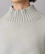 FMFBD31230 MICHEL KLEIN(ミッシェルクラン) ビーズハイネックニット ライトグレー