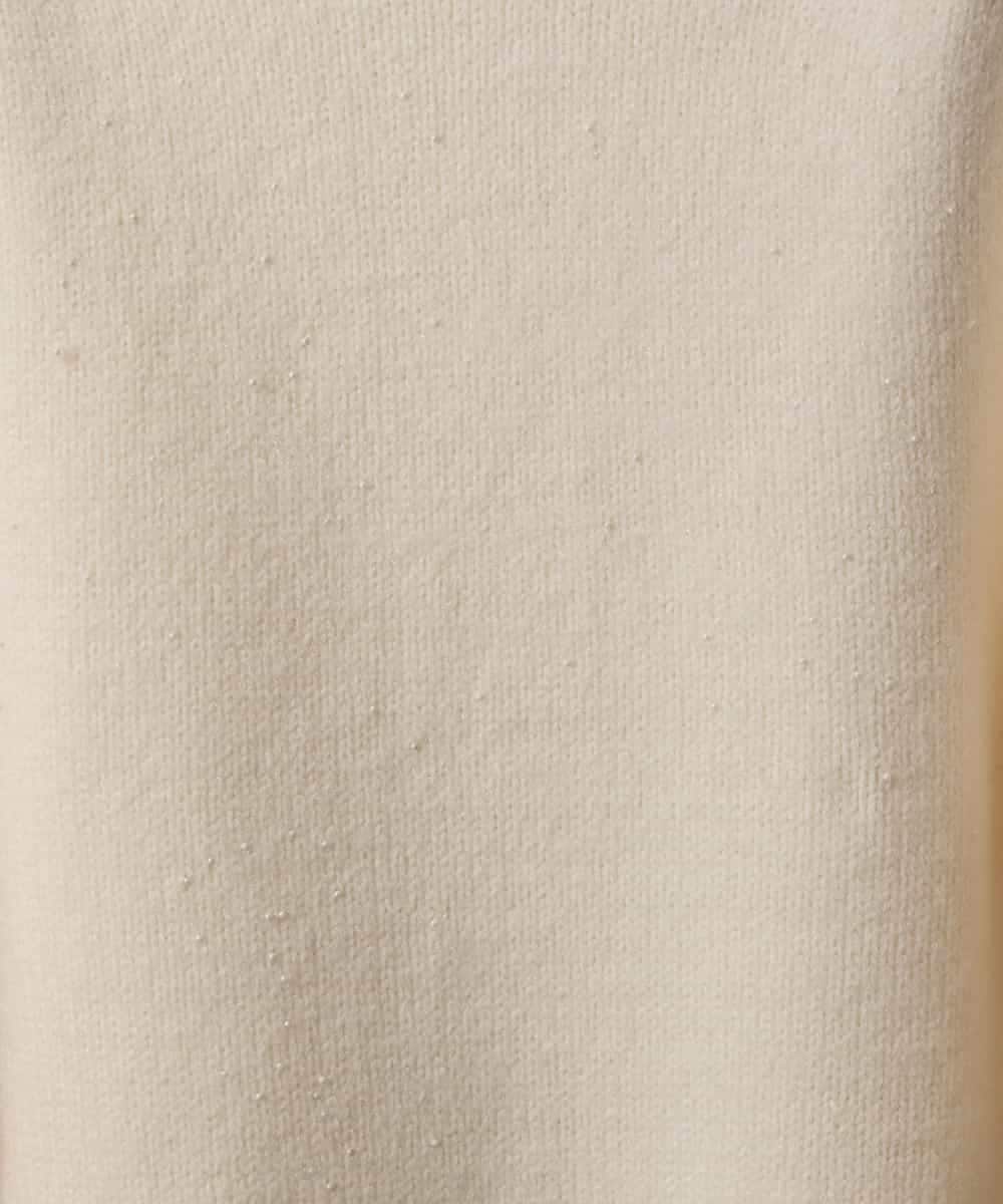 FMFBD31230 MICHEL KLEIN(ミッシェルクラン) ビーズハイネックニット ライトグレー