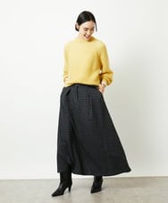 FMFBD32230 MICHEL KLEIN(ミッシェルクラン) モヘアローゲージニット イエロー