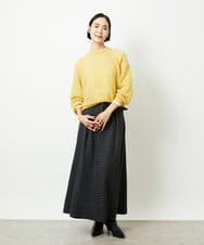 FMFBD32230 MICHEL KLEIN(ミッシェルクラン) モヘアローゲージニット イエロー