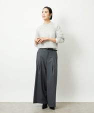 FMFBD32230 MICHEL KLEIN(ミッシェルクラン) モヘアローゲージニット イエロー